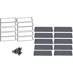 EMI/RFI end plate, aluminum, for series 1457, 1457UEP-10, package with 10 pieces