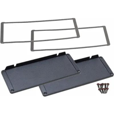 EMI/RFI end plate, aluminum, for series 1457, 1457UEPF, package with 2 pieces - 1