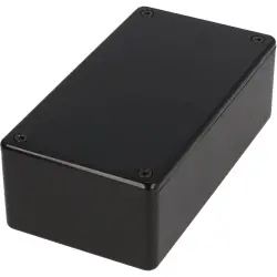 ABS enclosure, (L x W x H) 120 x 94 x 34 mm, black (RAL 9005), IP54, 1591GFLGY