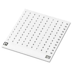 Marking strip for connection terminal, 0804549:0001