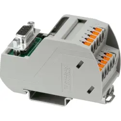 Transfer module, 9 pole, 2 A, 25 V, 2903778, VIP-2/PT/D 9SUB/F