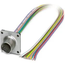Sensor actuator cable, M12 panel socket, straight to open end, 12 pole, 0.5 m, 1.5 A, 1239724