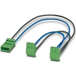 Smart meter gateway line, 0.33 m, crimp connection straight to push-in spring connection angled, 0.82 mm², AWG 18, 1022773