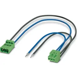 Smart meter gateway line, 0.33 m, crimp connection straight to push-in spring connection straight, 0.82 mm², AWG 18, 1714316