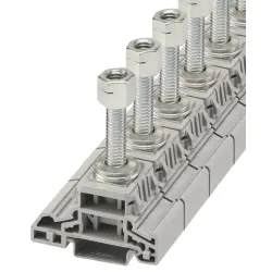 High current connector, bolt connection, 120 mm², 1 pole, 269 A, 8 kV, gray, 1056838