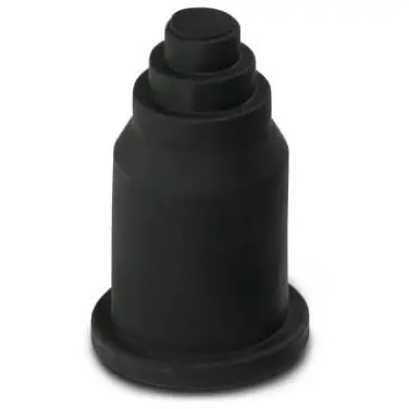 Transition grommet, (L) 32.5 mm, head Ø 13 mm, TPE, black, 3240975 - 1