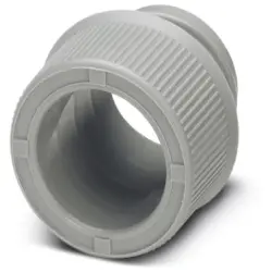 Cable protection end grommet, mounting Ø 10 mm, PP, gray, for protective hoses, 3241016