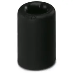 Cable protection end grommet, (L) 20 mm, mounting Ø 13 mm, PA, black, for protective hoses, 3240982