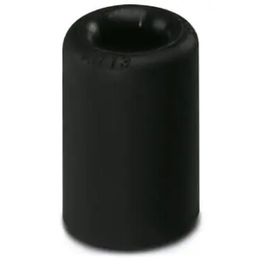 Cable protection end grommet, (L) 20 mm, mounting Ø 13 mm, PA, black, for protective hoses, 3240982 - 1