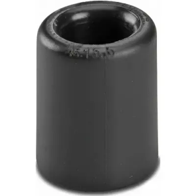Cable protection end grommet, (L) 20 mm, mounting Ø 15.8 mm, PA, black, for protective hoses, 3240983 - 1