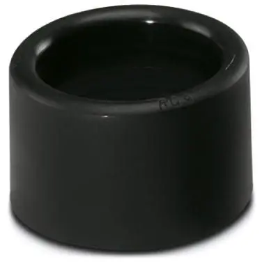 Cable protection end grommet, (L) 25 mm, mounting Ø 42.5 mm, PA, black, for protective hoses, 3240987 - 1