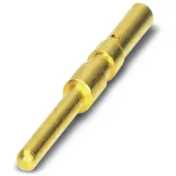 Pin contact, 0.08-0.34 mm², AWG 28-22, crimp connection, gold-plated, 1452356