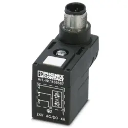 Valve connector, DIN shape BI, 3 pole, 24 V, 1458567