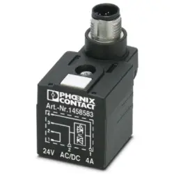 Valve connector, DIN shape A, 4 pole, 24 V, 1458583
