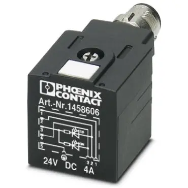 Valve connector, DIN shape A, 5 pole, 24 V, 1458606 - 1