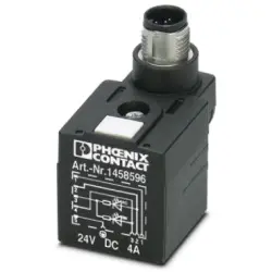 Valve connector, DIN shape A, 5 pole, 24 V, 1458596