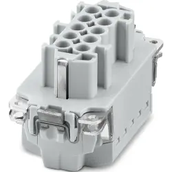Socket contact insert, 10B, 10 pole, push-in, with PE contact, 1350017