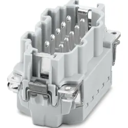Pin contact insert, 10B, 10 pole, push-in, with PE contact, 1350020