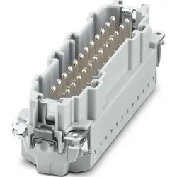 Pin contact insert, 24B, 24 pole, push-in, with PE contact, 1350011