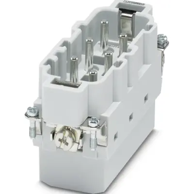 Pin contact insert, 16B, 6 pole, push-in, with PE contact, 1031082 - 1