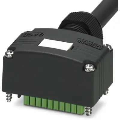 Sensor actuator cable, M12-cable socket, straight to open end, 5 m, PUR/PVC, black, 10 A, 1453083 - 1