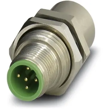 Adapter, M12 (5 pole, socket) to M12 (5 pole, plug), straight, 1551684 - 1