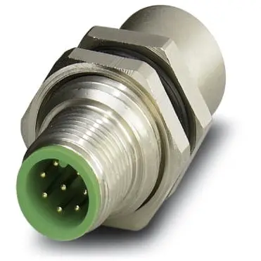 Adapter, M12 (8 pole, socket) to M12 (8 pole, plug), straight, 1551697 - 1