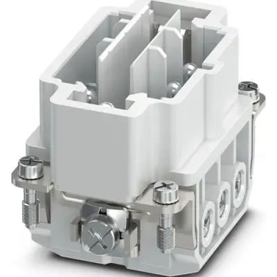 Pin contact insert, 6D, 6 pole, screw connection, with PE contact, 1541916 - 1