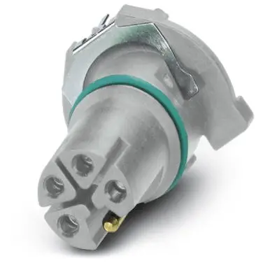 Panel socket, M12, 5 pole, solder connection, straight, 1425602 - 1