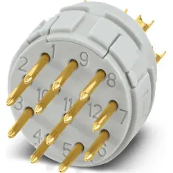 Pin insert, solder cup for circular connector, 1240884