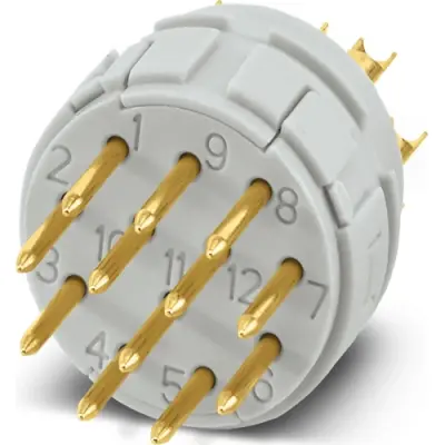 Pin insert, solder cup for circular connector, 1240884 - 1