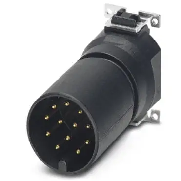 Plug, M12, 12 pole, SMD, screw locking, straight, 1411987 - 1