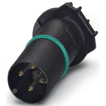 Plug, M12, 4 pole, solder connection, push-in, straight, 1437164 - 1