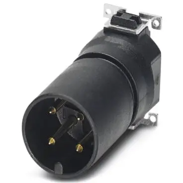 Plug, M12, 4 pole, SMD, screw locking, straight, 1411982 - 1