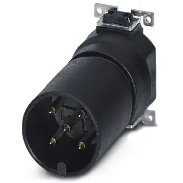 Plug, M12, 5 pole, SMD, push-in, straight, 1411926 - 1