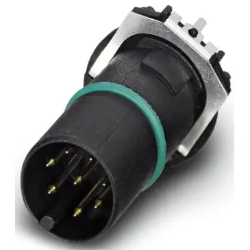 Plug, M12, 8 pole, solder connection, push-in, straight, 1557581 - 1