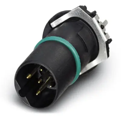Plug, M12, 5 pole, solder connection, push-in, straight, 1552230 - 1