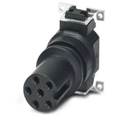 Panel socket, M8, 6 pole, SMD, push-in, straight, 1412223 - 1
