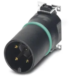 Plug, M12, 4 pole, SMD, screw locking, straight, 1411996