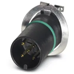 Plug, M12, 5 pole, SMD, screw locking, straight, 1412012