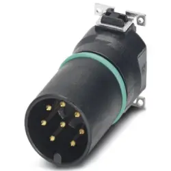 Plug, M12, 8 pole, SMD, push-in, straight, 1411945