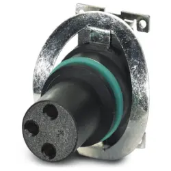 Panel socket, M8, 3 pole, SMD, push-in, straight, 1412235