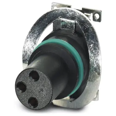 Panel socket, M8, 3 pole, SMD, push-in, straight, 1412235 - 1