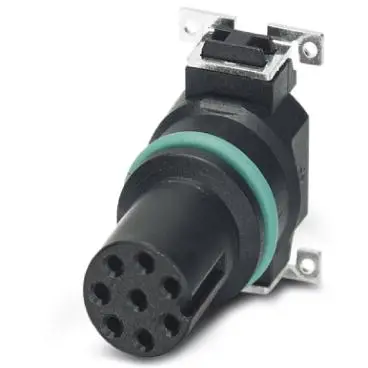 Panel socket, M8, 8 pole, SMD, push-in, straight, 1412254 - 1