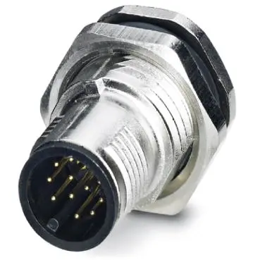 Plug, M12, 12 pole, solder pins, SPEEDCON locking, straight, 1559932 - 1