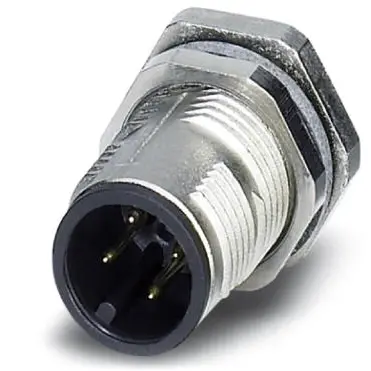 Plug, M12, 4 pole, solder pins, SPEEDCON locking, straight, 1551820 - 1
