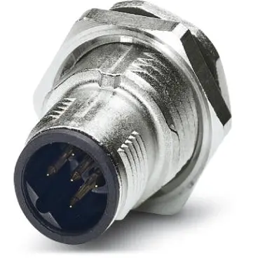 Plug, M12, 5 pole, solder pins, SPEEDCON locking, straight, 1543647 - 1