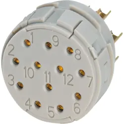 Socket insert, solder cup for circular connector, 1241250