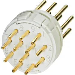 Pin insert, solder connection for circular connector, 1241380