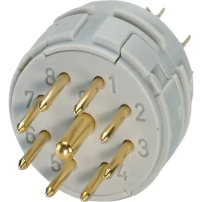 Pin insert, solder cup for circular connector, 1241644 - 1